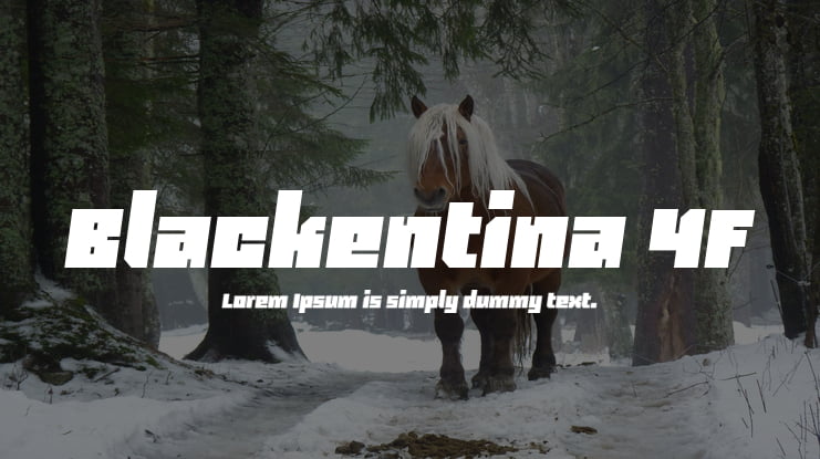 Blackentina 4F Font Family