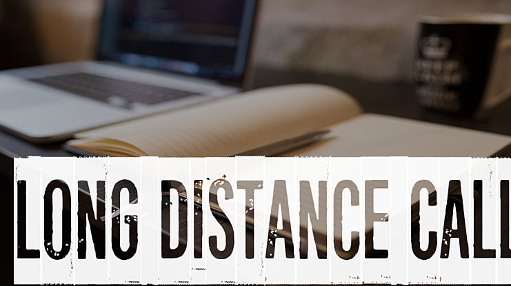 Long distance call Font