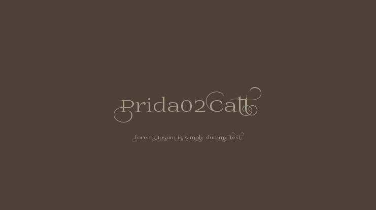 Prida02Calt Font