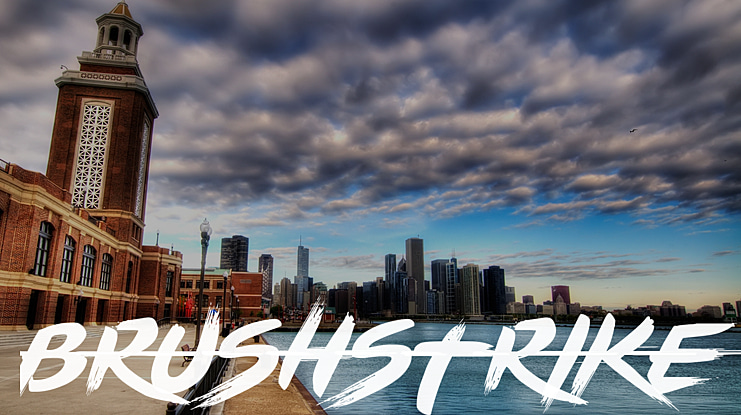 BRUSHSTRIKE Font