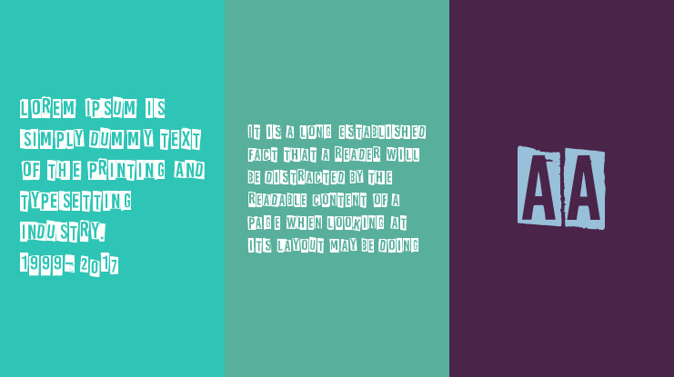 All rights reserved Font