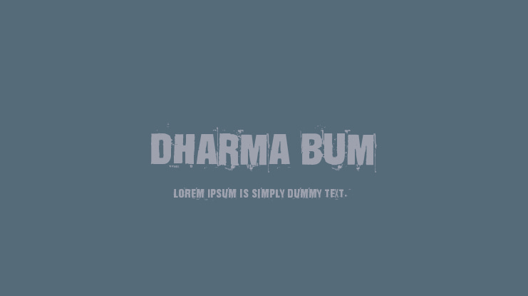 Dharma Bum Font