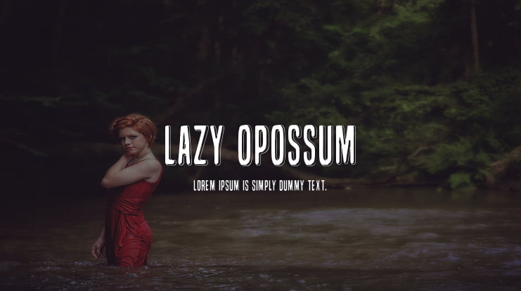 Lazy Opossum Font