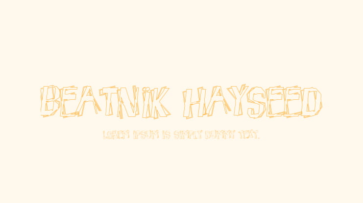Beatnik Hayseed Font