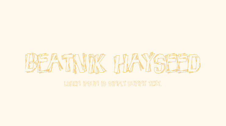 Beatnik Hayseed Font