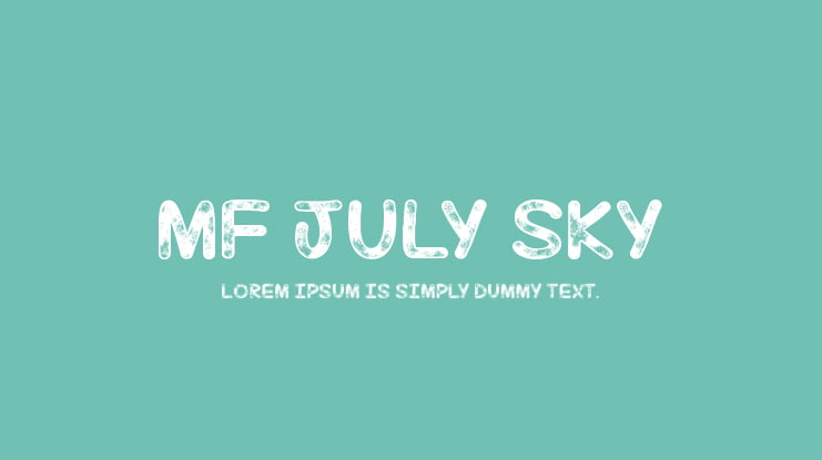 Mf July Sky Font