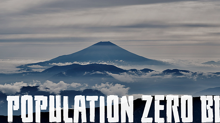 Population Zero BB Font