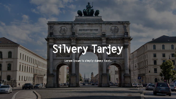 Silvery Tarjey Font