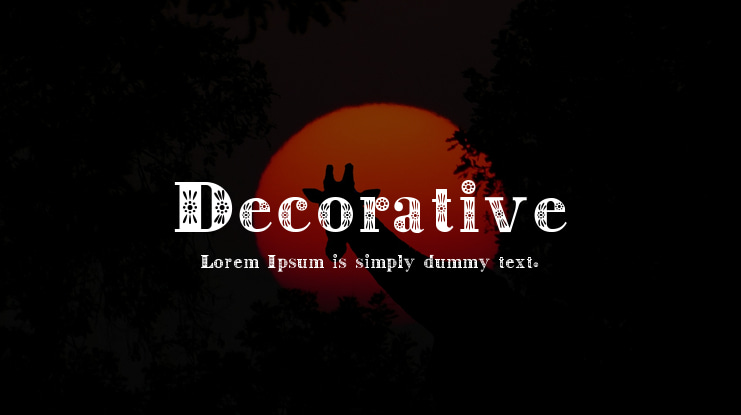 Decorative Font