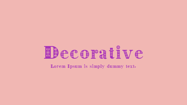 Decorative Font
