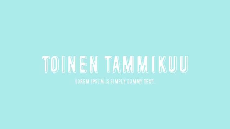 Toinen tammikuu Font