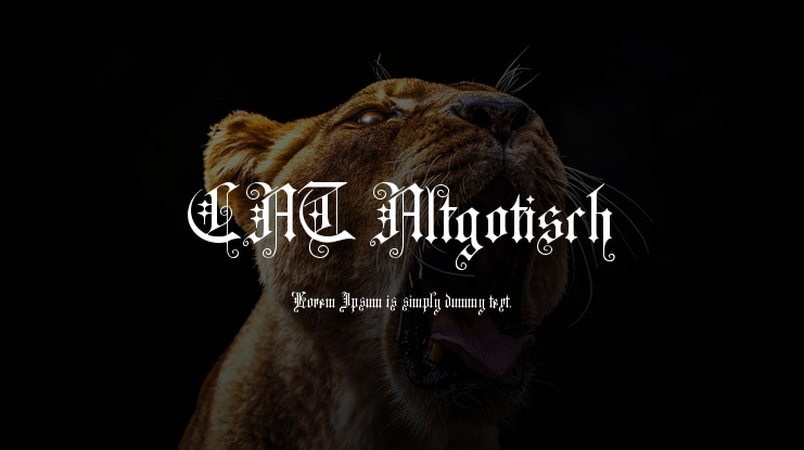 CAT Altgotisch Font