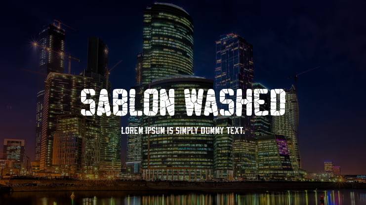 Sablon Washed Font Family
