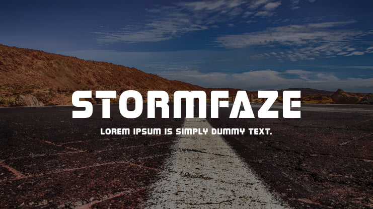 Stormfaze Font