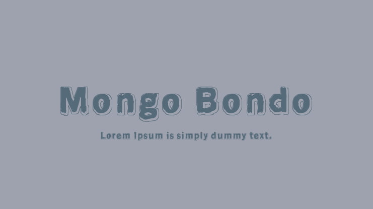 Mongo Bondo Font