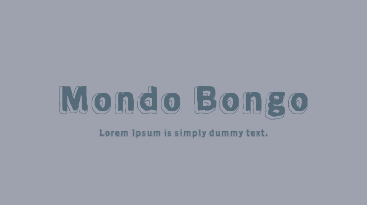 Mondo Bongo Font