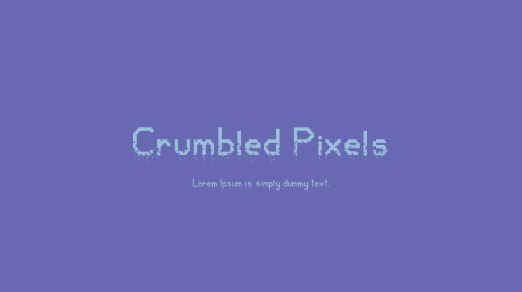 Crumbled Pixels Font