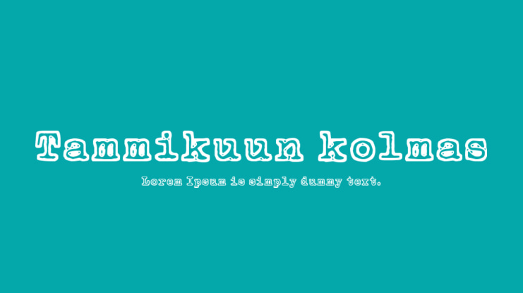 Tammikuun kolmas Font