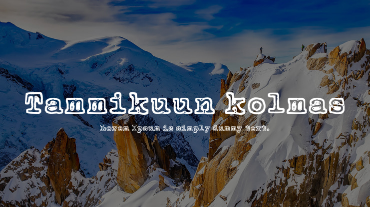 Tammikuun kolmas Font