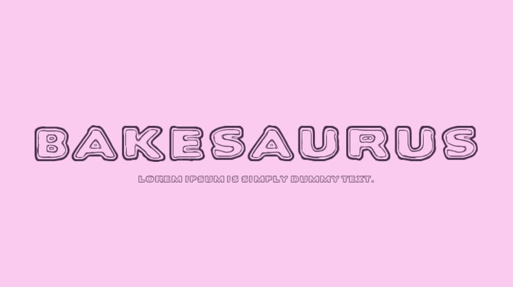 Bakesaurus Font