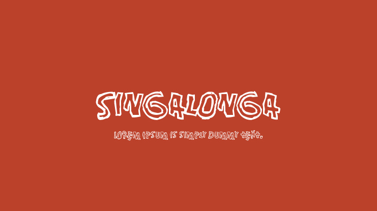 Singalonga Font