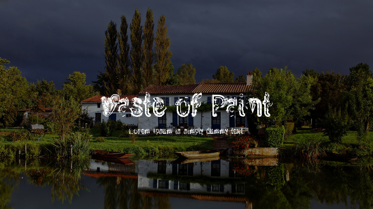 Waste of Paint Font