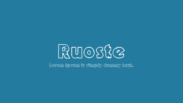 Ruoste Font