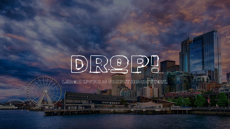 Drop! Font