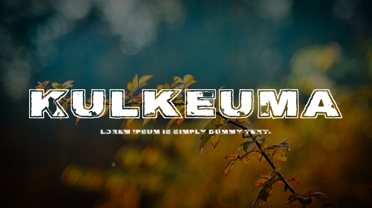 Kulkeuma Font