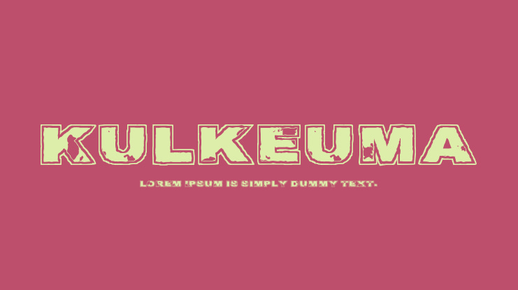 Kulkeuma Font