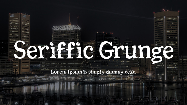 Seriffic Grunge Font