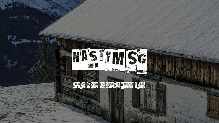 NastyMSG Font Family