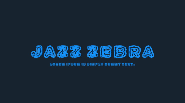 Jazz Zebra Font : Download Free for Desktop & Webfont