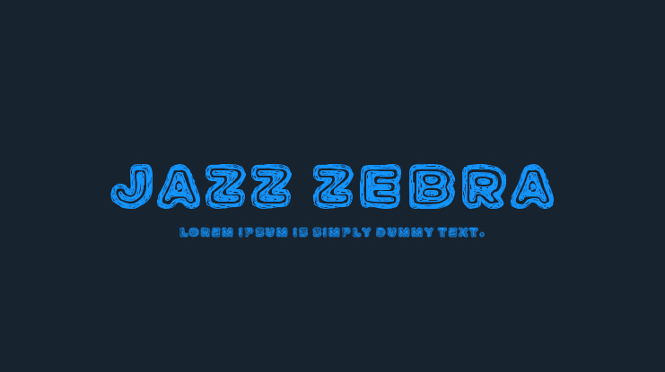 Jazz Zebra Font