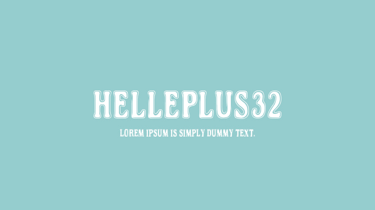 Helleplus32 Font