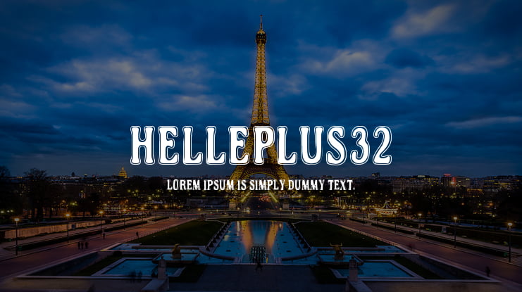 Helleplus32 Font