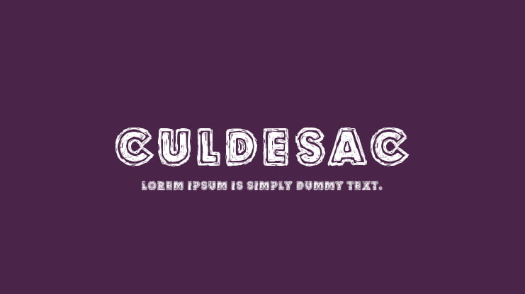Culdesac Font Family