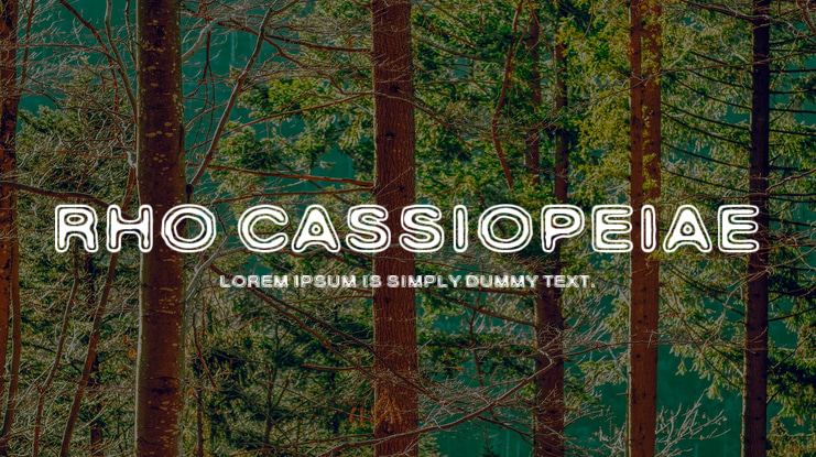 Rho Cassiopeiae Font