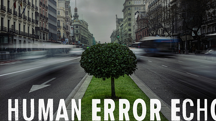 Human Error Dark Font Family