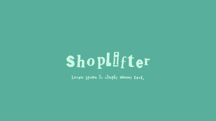 Shoplifter Font