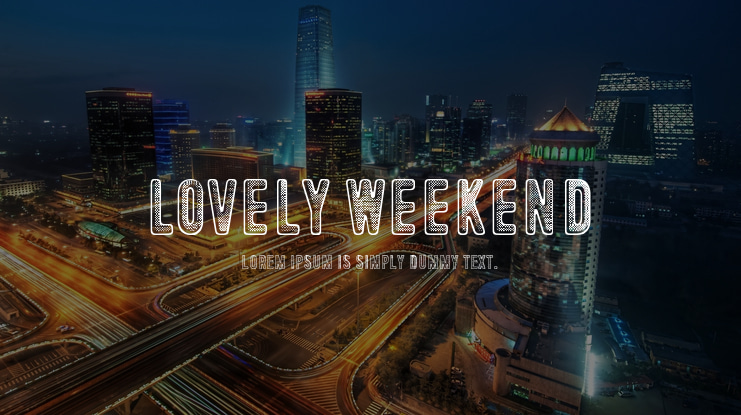 Lovely Weekend Font