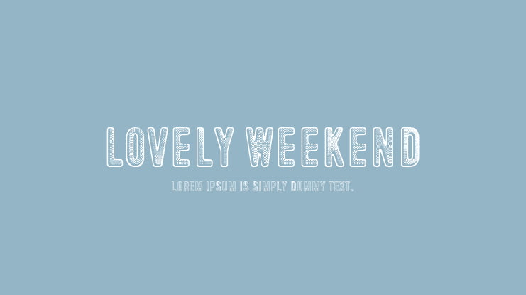 Lovely Weekend Font