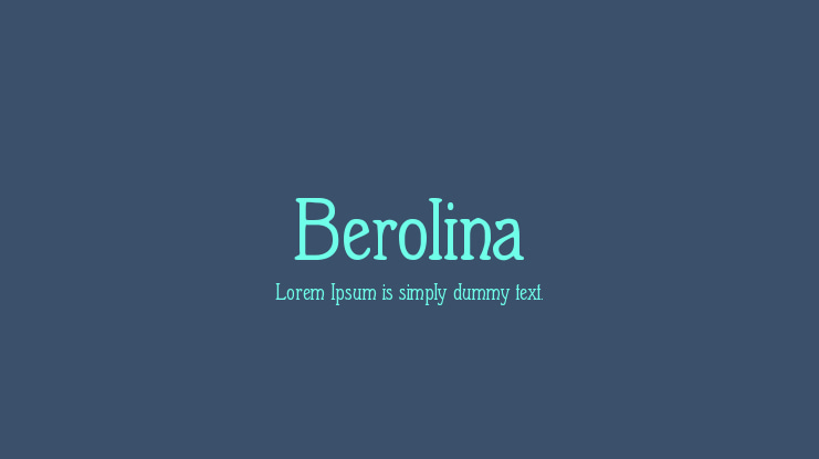 Berolina Font