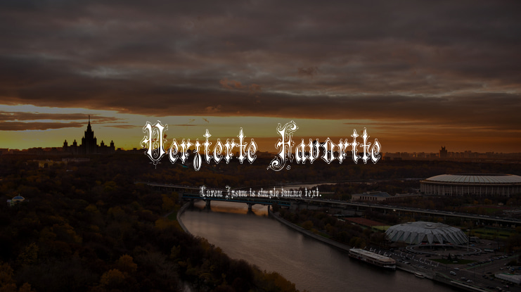 Verzierte Favorite Font