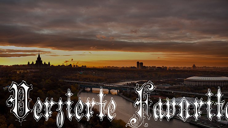 Verzierte Favorite Font