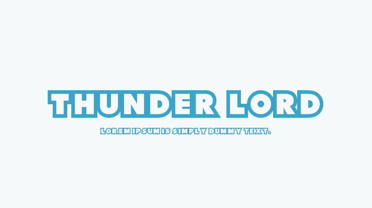 Thunder Lord Font