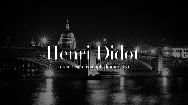 Henri Didot Font
