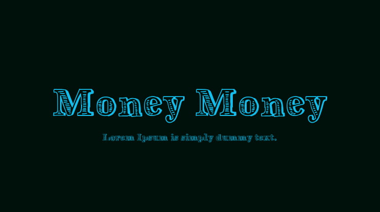 Money Money Font