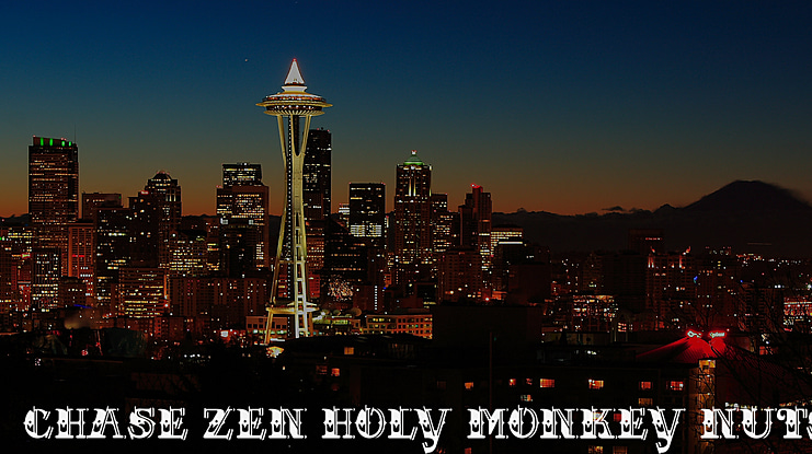 CHASE ZEN HOLY MONKEY NUTS Font