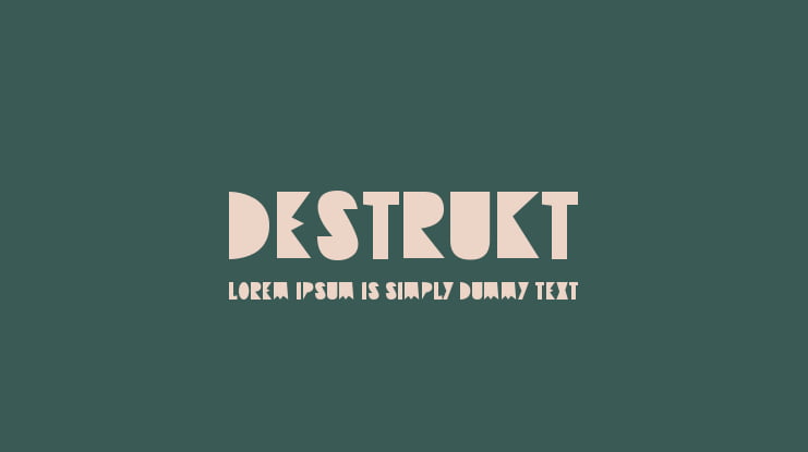 Destrukt Font